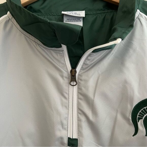 Michigan State Spartans
1/4 Zip Wind Breaker Pro Edge by Knights Apparel Sz XL - Picture 12 of 16